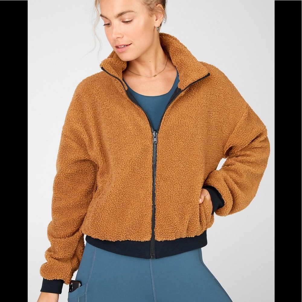 NWOT Fabletics Reversible Bomber Jacket Small